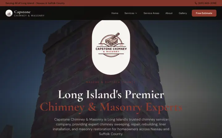 Homepage of Capstone Chimney & Masonry