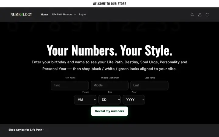 Homepage of numr8logy